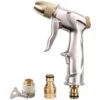 DENUOTOP Pistolet D'arrosage De Tuyau De Jardin Avec Buse En Laiton, Pulvérisateur D'arrosage à Main En Alliage De Zinc à Haute Pression Pour Lavage De Voiture/arrosage De Pelouse -Arrosage automatique Soldes 52533995 1