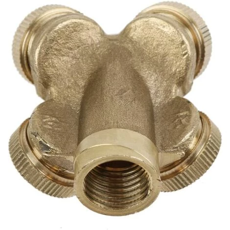 DENUOTOP 2 Pack 4 Trous Buse De Pulvérisation En Laiton, Brumisateur Buse Jardin Arroseurs Raccord De Tuyau D'eau Connecteur Pour Jardinage Et Agriculture 3 DENUOTOP 2 Pack 4 Trous Buse De Pulvérisation En Laiton, Brumisateur Buse Jardin Arroseurs Raccord De Tuyau D'eau Connecteur Pour Jardinage Et Agriculture