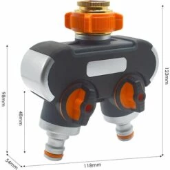 DENUOTOP Distributeur Arrosage 2 Voies, Séparateur De Tuyau D'arrosage, Raccord Tuyau D'arrosage, Débit D'eau Réglable, Idéal Pour Robinet Extérieur 8 DENUOTOP Distributeur Arrosage 2 Voies, Séparateur De Tuyau D'arrosage, Raccord Tuyau D'arrosage, Débit D'eau Réglable, Idéal Pour Robinet Extérieur -Arrosage automatique Soldes 52534056 2