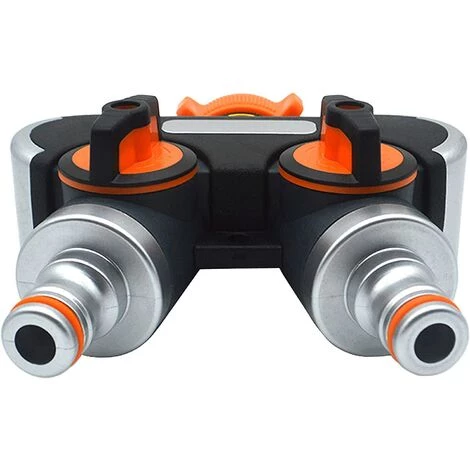 DENUOTOP Distributeur Arrosage 2 Voies, Séparateur De Tuyau D'arrosage, Raccord Tuyau D'arrosage, Débit D'eau Réglable, Idéal Pour Robinet Extérieur 5 DENUOTOP Distributeur Arrosage 2 Voies, Séparateur De Tuyau D'arrosage, Raccord Tuyau D'arrosage, Débit D'eau Réglable, Idéal Pour Robinet Extérieur – Image 3
