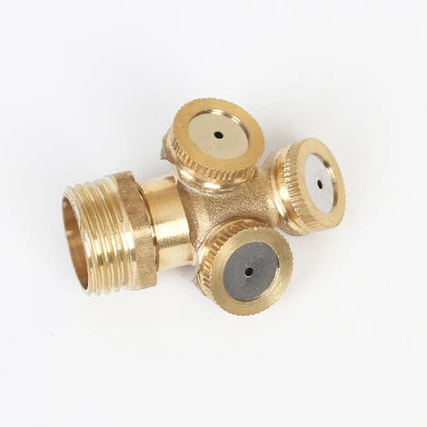ELLE 1 Buse D'atomisation à Trois Trous En Laiton, Buse D'irrigation Agricole, Buse D'atomisation D'eau De Jardin 3 ELLE 1 Buse D'atomisation à Trois Trous En Laiton, Buse D'irrigation Agricole, Buse D'atomisation D'eau De Jardin