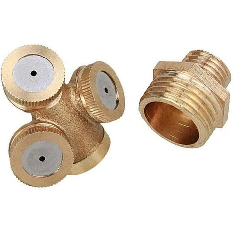 ELLE 1 Buse D'atomisation à Trois Trous En Laiton, Buse D'irrigation Agricole, Buse D'atomisation D'eau De Jardin 6 ELLE 1 Buse D'atomisation à Trois Trous En Laiton, Buse D'irrigation Agricole, Buse D'atomisation D'eau De Jardin – Image 4