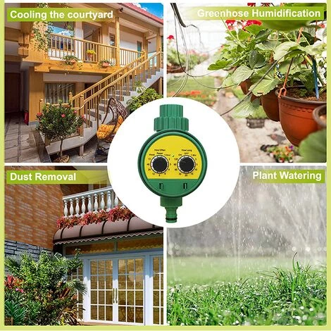 TINOR Programmateur D'Arrosage, Arrosage Automatique Pour Jardin, Contrôleur D'arrosage à Affichage LED étanche Pour Plantes, Pelouse, Jardin, Plantation De Légumes 7 TINOR Programmateur D'Arrosage, Arrosage Automatique Pour Jardin, Contrôleur D'arrosage à Affichage LED étanche Pour Plantes, Pelouse, Jardin, Plantation De Légumes – Image 5