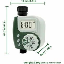 BEARSU Minuterie D'arrosage MMDOCO Pour Arrosage Des Plantes De Pelouse, Remplissage De Piscine, Minuterie D'irrigation De Jardin à Commande Numérique Avec Pluie -Arrosage automatique Soldes 53275868 5