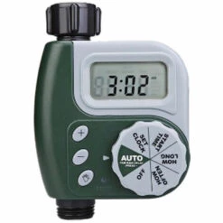 QERSTA Arroseur De Jardin Avec Minuterie Automatique, Minuterie D'irrigation, Sans Batterie, Vert