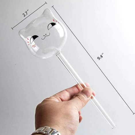 TINOR Lot De 3 Boules D'irrigation En Forme De Chat Pour Le Jardin, Les Plantes En Pot Et Les Plantes Suspendues 4 TINOR Lot De 3 Boules D'irrigation En Forme De Chat Pour Le Jardin, Les Plantes En Pot Et Les Plantes Suspendues – Image 2