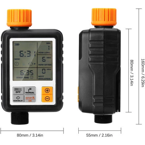 SUPERSELLER Dispositif D'arrosage De Synchronisation Multifonctionnel à Grand écran Contrôleur D'arrosage De Jardin Extérieur Minuterie D'arrosage Automatique Intelligente 5 SUPERSELLER Dispositif D'arrosage De Synchronisation Multifonctionnel à Grand écran Contrôleur D'arrosage De Jardin Extérieur Minuterie D'arrosage Automatique Intelligente – Image 3