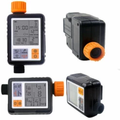 DENUOTOP Programmateur Arrosage Automatique Minuteur Arrosage Pour Jardin Programmateur Robinet Arrosage Connecté/Mode Verrouillage Enfant/Mode Automatique & Manuel/Retard De Pluie/IP65 Étanche(Piles Non Incluses)