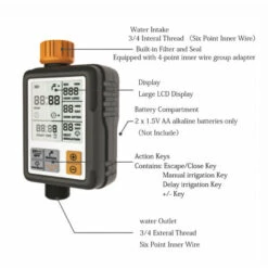 ASUPERMALL Minuterie D'Arrosage Intelligente Automatique, Avec Affichage Grand Écran, Arrosage Automatique, Arrosage Régulier 10 ASUPERMALL Minuterie D'Arrosage Intelligente Automatique, Avec Affichage Grand Écran, Arrosage Automatique, Arrosage Régulier -Arrosage automatique Soldes 55282949 4