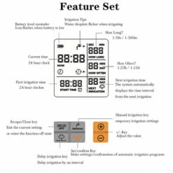 ASUPERMALL Minuterie D'Arrosage Intelligente Automatique, Avec Affichage Grand Écran, Arrosage Automatique, Arrosage Régulier 11 ASUPERMALL Minuterie D'Arrosage Intelligente Automatique, Avec Affichage Grand Écran, Arrosage Automatique, Arrosage Régulier -Arrosage automatique Soldes 55282949 5