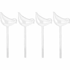 PETITES ECREVISSES 4 Pièces Abreuvoir Pour Plantes Automatique En Verre Boules Irrigation En Forme D'oiseau Pour Intérieur Et Extérieur