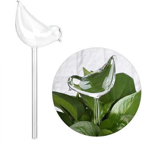 PETITES ECREVISSES 4 Pièces Abreuvoir Pour Plantes Automatique En Verre Boules Irrigation En Forme D'oiseau Pour Intérieur Et Extérieur 4 PETITES ECREVISSES 4 Pièces Abreuvoir Pour Plantes Automatique En Verre Boules Irrigation En Forme D'oiseau Pour Intérieur Et Extérieur – Image 2