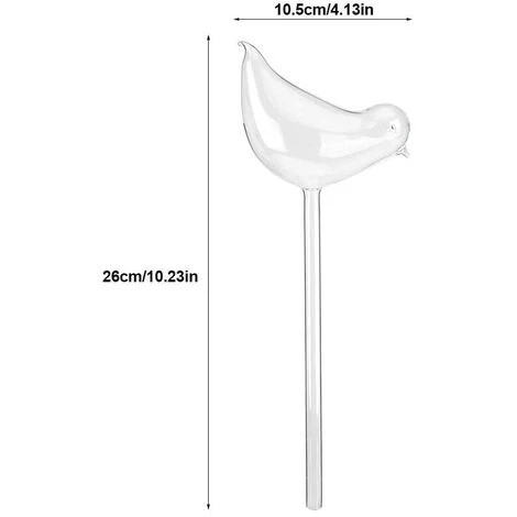 PETITES ECREVISSES 4 Pièces Abreuvoir Pour Plantes Automatique En Verre Boules Irrigation En Forme D'oiseau Pour Intérieur Et Extérieur 5 PETITES ECREVISSES 4 Pièces Abreuvoir Pour Plantes Automatique En Verre Boules Irrigation En Forme D'oiseau Pour Intérieur Et Extérieur – Image 3
