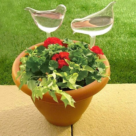 PETITES ECREVISSES 4 Pièces Abreuvoir Pour Plantes Automatique En Verre Boules Irrigation En Forme D'oiseau Pour Intérieur Et Extérieur 7 PETITES ECREVISSES 4 Pièces Abreuvoir Pour Plantes Automatique En Verre Boules Irrigation En Forme D'oiseau Pour Intérieur Et Extérieur – Image 5