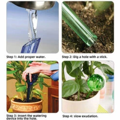 PETITES ECREVISSES 4 Pcs Boules Arrosage Automatique Colorées Globes D'arrosage Des Plantes En Verre 8 Cm De Diamètre -Arrosage automatique Soldes 55495901 3