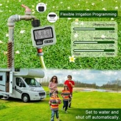 BENOBBY KIDS Minuterie De Tuyau, Minuterie D'arrosage Automatique Pour Jardins, Minuterie D'arrosage Avec Retard De Pluie / Verrouillage Enfant / étanche IP65, Grands Systèmes D'irrigation à écran LCD Pour Jardin, Pelouse, Vert, 1 Paquet 9 BENOBBY KIDS Minuterie De Tuyau, Minuterie D'arrosage Automatique Pour Jardins, Minuterie D'arrosage Avec Retard De Pluie / Verrouillage Enfant / étanche IP65, Grands Systèmes D'irrigation à écran LCD Pour Jardin, Pelouse, Vert, 1 Paquet -Arrosage automatique Soldes 55514941 3