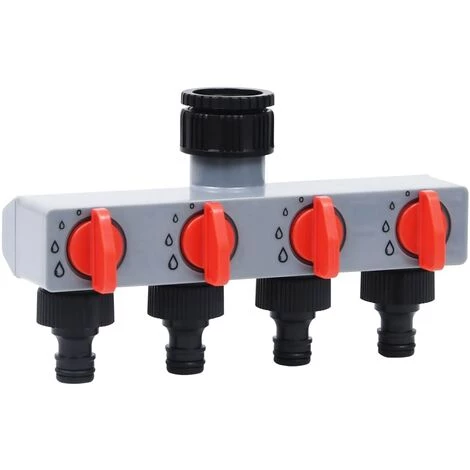 INLIFE Minuterie D’eau Automatique De Jardin Avec Vanne à 4 Voies 4 INLIFE Minuterie D’eau Automatique De Jardin Avec Vanne à 4 Voies – Image 2