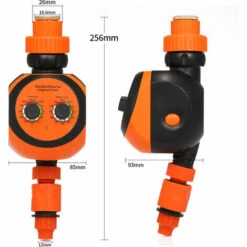 TANCYCO Minuterie De Robinet De Tuyau Passerelle D'eau Sans Fil Robinet 3/4" 1/2" Irrigation De Jardin Automatique Minuterie D'arrosage Numérique Batterie Rechargeable Incluse -Arrosage automatique Soldes 55763431 4