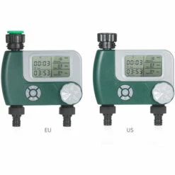 TANCYCO Minuterie De Robinet De Tuyau Numérique Pour L'extérieur, Système D'arrosage Automatique à Piles, Contrôleur D'irrigation Avec 2 Sorties Pour Plantes De Jardin (piles Non Incluses) -Arrosage automatique Soldes 55939397 3