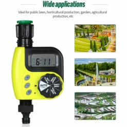 TANCYCO Minuterie D'eau Automatique Contrôleur D'irrigation De Jardin Extérieur 1 Sortie Programmable Tuyau Robinet Minuterie Jardin Dispositif D'arrosage Automatique Sans Batterie Jaune -Arrosage automatique Soldes 55939418 4