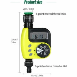TANCYCO Minuterie D'eau Automatique Contrôleur D'irrigation De Jardin Extérieur 1 Sortie Programmable Tuyau Robinet Minuterie Jardin Dispositif D'arrosage Automatique Sans Batterie Jaune -Arrosage automatique Soldes 55939418 5