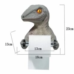 LUCKY-88 Porte-papier Toilette Porte-mouchoirs Perforés Sans Dinosaures, Porte-papier Hygiénique Et Porte-mouchoirs, Artisanat En Résine (porte-mouchoirs Tyrannosaurus 1) -Arrosage automatique Soldes 56329792 2