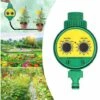 CHANCEY Minuterie Arrosage Automatique, Programmable Numérique Robinet De Tuyau Minuterie Intelligent Arroseur Contrôleur De Système D'arrosage D'irrigation Pour Jardin Ferme Pelouse Fleur,SEMAket,vert