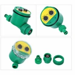 CHANCEY Minuterie Arrosage Automatique, Programmable Numérique Robinet De Tuyau Minuterie Intelligent Arroseur Contrôleur De Système D'arrosage D'irrigation Pour Jardin Ferme Pelouse Fleur,SEMAket,vert -Arrosage automatique Soldes 56494077 3
