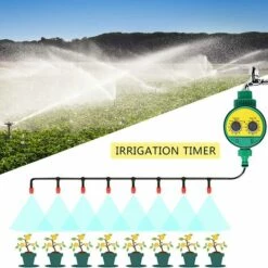 CHANCEY Minuterie Arrosage Automatique, Programmable Numérique Robinet De Tuyau Minuterie Intelligent Arroseur Contrôleur De Système D'arrosage D'irrigation Pour Jardin Ferme Pelouse Fleur,SEMAket,vert -Arrosage automatique Soldes 56494077 4