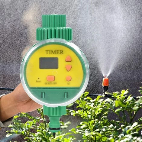 CHANCEY Programmateur Arrosage Automatique, Minuterie D'Irrigation Avec Écran LCD En ABS, Contrôleur De Système D'Arrosage Intelligent Pour Arroseur De Gazon, Serre Et Plus,SEMAket,vert 5 CHANCEY Programmateur Arrosage Automatique, Minuterie D'Irrigation Avec Écran LCD En ABS, Contrôleur De Système D'Arrosage Intelligent Pour Arroseur De Gazon, Serre Et Plus,SEMAket,vert – Image 3