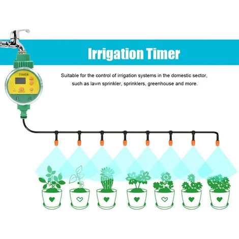 CHANCEY Programmateur Arrosage Automatique, Minuterie D'Irrigation Avec Écran LCD En ABS, Contrôleur De Système D'Arrosage Intelligent Pour Arroseur De Gazon, Serre Et Plus,SEMAket,vert 6 CHANCEY Programmateur Arrosage Automatique, Minuterie D'Irrigation Avec Écran LCD En ABS, Contrôleur De Système D'Arrosage Intelligent Pour Arroseur De Gazon, Serre Et Plus,SEMAket,vert – Image 4