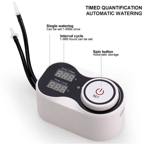 MACARON Contrôleur D'eau De Jardin Automatique, Pelouse, Fleurs De Jardin,contrôleur D'arrosage De Balcon Irrigation Intelligente Pour Le Jardin Domestique(Pompe Simple Chargement USB)LO-Ron 4 MACARON Contrôleur D'eau De Jardin Automatique, Pelouse, Fleurs De Jardin,contrôleur D'arrosage De Balcon Irrigation Intelligente Pour Le Jardin Domestique(Pompe Simple Chargement USB)LO-Ron – Image 2