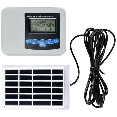 MACARON Contrôleur Automatique D'eau De Jardin,Pelouse, Fleurs De Jardin, Contrôleur D'arrosage De Balcon Irrigation Intelligente Pour Le Jardin Domestique Solaire (Double Pompe)LO-Ron 3 MACARON Contrôleur Automatique D'eau De Jardin,Pelouse, Fleurs De Jardin, Contrôleur D'arrosage De Balcon Irrigation Intelligente Pour Le Jardin Domestique Solaire (Double Pompe)LO-Ron