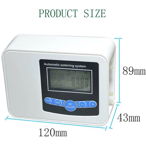 MACARON Contrôleur Automatique D'eau De Jardin,Pelouse, Fleurs De Jardin, Contrôleur D'arrosage De Balcon Irrigation Intelligente Pour Le Jardin Domestique Solaire (Double Pompe)LO-Ron 4 MACARON Contrôleur Automatique D'eau De Jardin,Pelouse, Fleurs De Jardin, Contrôleur D'arrosage De Balcon Irrigation Intelligente Pour Le Jardin Domestique Solaire (Double Pompe)LO-Ron – Image 2