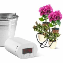 MACARON Système D'irrigation Automatique, Système D'arrosage Automatique Pour Plantes D'intérieur Avec Affichage LED Et Alimentation USB LO-Ron