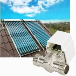 ROSIER Vanne Magnétique G1/2",Valve électromagnétique Normalement Fermée Pour L'eau DC12V/0,3A——VEBTles -Arrosage automatique Soldes 58260745 3