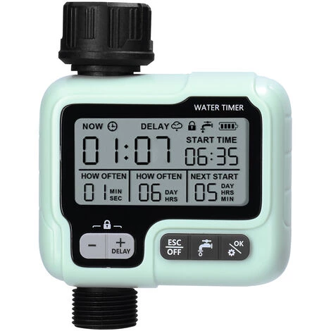 TANCYCO IPX5 Étanche Intelligent Automatique Irrigateur Contrôleur Maison Jardin Minuterie D'arrosage Automatique Système D'irrigation Goutte À Goutte Verrouillage Enfant Arrosage Manuel Jour De Pluie Arrosage Retardé Pour Tuyau De 1/2 Pouce 3 TANCYCO IPX5 Étanche Intelligent Automatique Irrigateur Contrôleur Maison Jardin Minuterie D'arrosage Automatique Système D'irrigation Goutte À Goutte Verrouillage Enfant Arrosage Manuel Jour De Pluie Arrosage Retardé Pour Tuyau De 1/2 Pouce