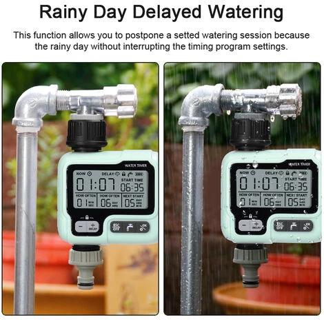 TANCYCO IPX5 Étanche Intelligent Automatique Irrigateur Contrôleur Maison Jardin Minuterie D'arrosage Automatique Système D'irrigation Goutte À Goutte Verrouillage Enfant Arrosage Manuel Jour De Pluie Arrosage Retardé Pour Tuyau De 1/2 Pouce 5 TANCYCO IPX5 Étanche Intelligent Automatique Irrigateur Contrôleur Maison Jardin Minuterie D'arrosage Automatique Système D'irrigation Goutte À Goutte Verrouillage Enfant Arrosage Manuel Jour De Pluie Arrosage Retardé Pour Tuyau De 1/2 Pouce – Image 3