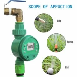 CHANCEY Minuterie Arrosage Automatique,SEMAket Programmable Numérique Robinet De Tuyau Minuterie Intelligent Arroseur Contrôleur De Système D'arrosage D' -Arrosage automatique Soldes 58534713 4