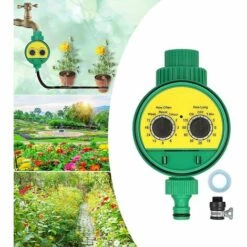 CHANCEY Minuterie Arrosage Automatique,SEMAket Programmable Numérique Robinet De Tuyau Minuterie Intelligent Arroseur Contrôleur De Système D'arrosage D'irrigation Pour Jardin Ferme Pelouse Fleur