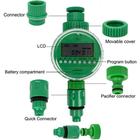 CHANCEY Minuterie Arrosage Automatique,Programmable Numérique Robinet De Tuyau Minuterie Intelligent Arroseur Contrôleur De Système D'arrosage D'irrigation Pour Jardin Ferme Pelouse Fleur,SEMAket 7 CHANCEY Minuterie Arrosage Automatique,Programmable Numérique Robinet De Tuyau Minuterie Intelligent Arroseur Contrôleur De Système D'arrosage D'irrigation Pour Jardin Ferme Pelouse Fleur,SEMAket – Image 5