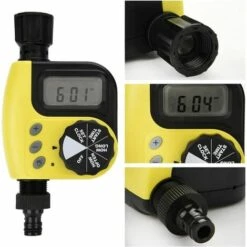 AOUGO Minuterie D'arrosage Automatique, Contrôleur D'arrosage, Minuterie D'irrigation Pour Système D'irrigation Par Aspersion, Minuterie D'arrosage Pour Jardin Pelouse Balcon Cour -Arrosage automatique Soldes 58573569 3