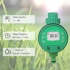AOUGO Minuterie D'arrosage Automatique, Contrôleur De Arrosage, Minuterie D'irrigation Pour Système D'irrigation D'arrosage Des Plantes, Programmateur D'Arrosage Pour Jardin Pelouse Balcon Cour -Arrosage automatique Soldes 58574977 3