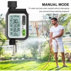 MONLY Régulateur électronique D'irrigation Automatique, Minuterie Avec 3 Programmes Séparés, Outil D'irrigation De Jardin En Plein Air -Arrosage automatique Soldes 58693058 3