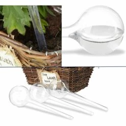 FLYME Arrosage Automatique Bulbe Fleur Goutte à Goutte Dispositif Boule D'Arrosage Boule D'Arrosage Automatique Pour Plantes Intérieures Et Extérieures PVC Transparent 6 Pièces -Arrosage automatique Soldes 58847052 3
