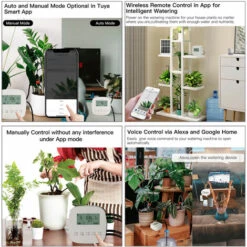 TANCYCO Système D'arrosage Automatique Dispositif D'arrosage Intelligent Système à Double Pompe WiFi/Voix/Contrôle Manuel Temps D'arrosage Programmable Batterie Intégrée Panneau Solaire/Chargement USB Compatible Avec Alexa Google Home 9 TANCYCO Système D'arrosage Automatique Dispositif D'arrosage Intelligent Système à Double Pompe WiFi/Voix/Contrôle Manuel Temps D'arrosage Programmable Batterie Intégrée Panneau Solaire/Chargement USB Compatible Avec Alexa Google Home -Arrosage automatique Soldes 58894206 3