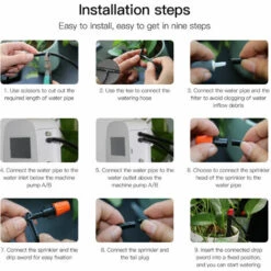 TANCYCO Système D'arrosage Automatique Dispositif D'arrosage Intelligent Système à Double Pompe WiFi/Voix/Contrôle Manuel Temps D'arrosage Programmable Batterie Intégrée Panneau Solaire/Chargement USB Compatible Avec Alexa Google Home 10 TANCYCO Système D'arrosage Automatique Dispositif D'arrosage Intelligent Système à Double Pompe WiFi/Voix/Contrôle Manuel Temps D'arrosage Programmable Batterie Intégrée Panneau Solaire/Chargement USB Compatible Avec Alexa Google Home -Arrosage automatique Soldes 58894206 4