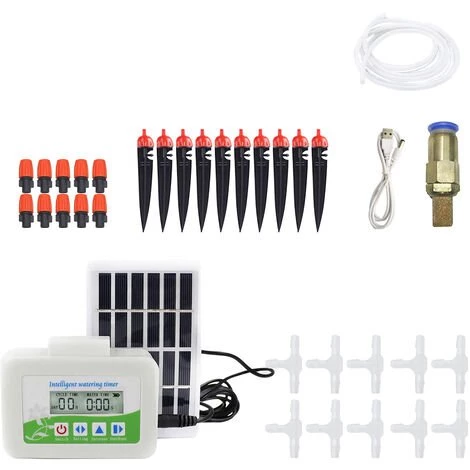LIFCAUSAL Abreuvoirs Solaires Automatiques Pour Plantes Dispositif D'arrosage Automatique Pour Fleurs En Pot Dispositifs D'irrigation Goutte à Goutte à Arrosage Automatique Programmable Numérique 2 LIFCAUSAL Abreuvoirs Solaires Automatiques Pour Plantes Dispositif D'arrosage Automatique Pour Fleurs En Pot Dispositifs D'irrigation Goutte à Goutte à Arrosage Automatique Programmable Numérique