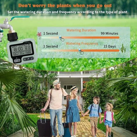 BARES Minuterie Arrosage Automatique Pour Jardin, Programmateur D'Arrosage Extérieur, Minuteur Arroseur 7 BARES Minuterie Arrosage Automatique Pour Jardin, Programmateur D'Arrosage Extérieur, Minuteur Arroseur – Image 5