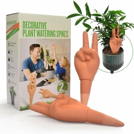 DONTODENT Goutteurs D'arrosage Des Plantes, Systèmes D'irrigation Automatiques, Dispositif D'auto-arrosage Pour Jardin De Plantes Intérieur Extérieur-Geste En V 3 DONTODENT Goutteurs D'arrosage Des Plantes, Systèmes D'irrigation Automatiques, Dispositif D'auto-arrosage Pour Jardin De Plantes Intérieur Extérieur-Geste En V